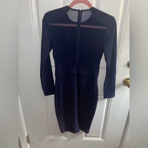 Windsor Navy See-Thru Dress - Picture 3 of 3